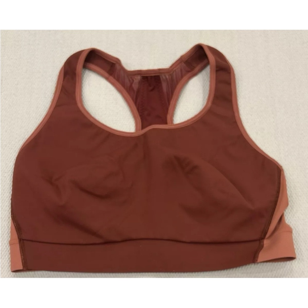 Athleta Women's Hustle Bra in SuperSonic Color Russet Brown Size 36 D/DD